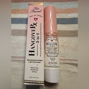 BNIB Too Faced Hangover 3-in-1 Replenishing Primer & Setting Spray (mini size)